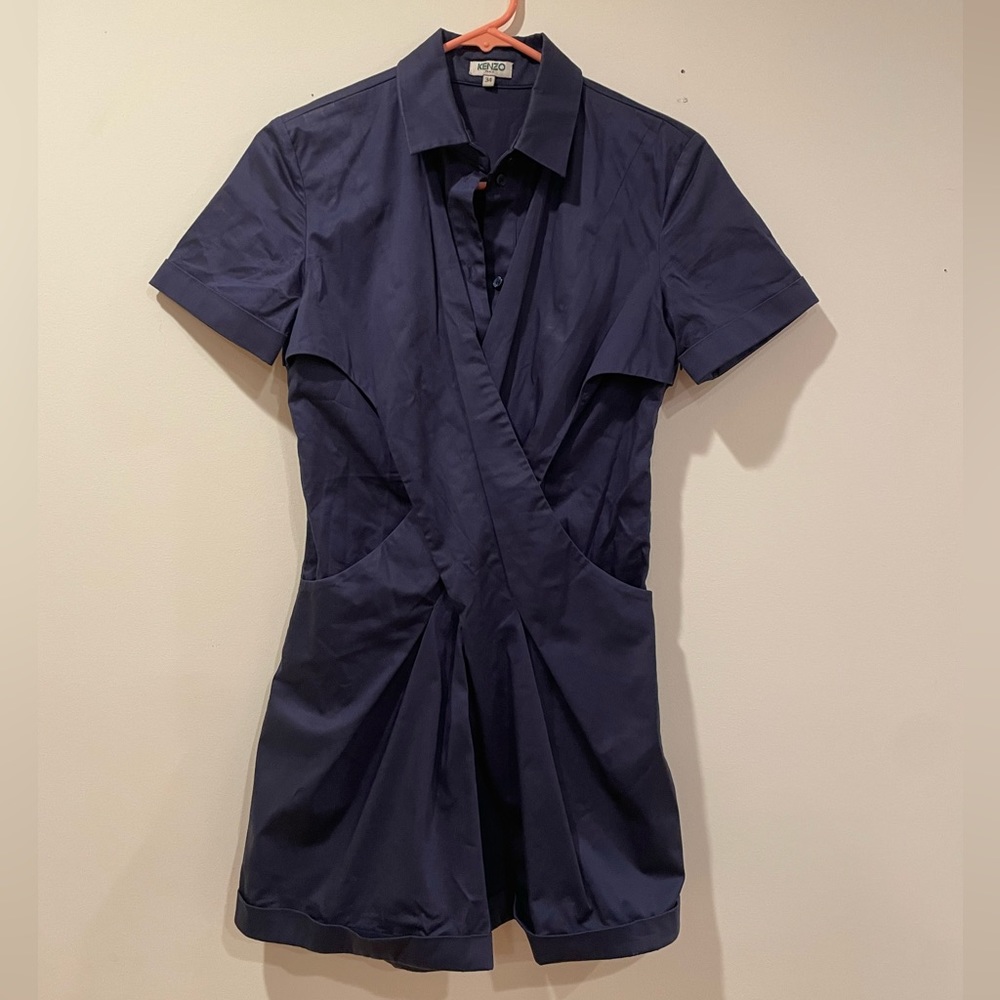 Kenzo Purple Cotton Romper Sz. 34 XS
